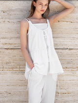 (PT-5645)YUIE DREASE SET-UP STRING PANTS