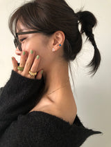 Pastel doodle piercing (White)