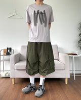 Nylon Cargo Bermuda Pants