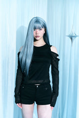 See-through layered T-shirt set