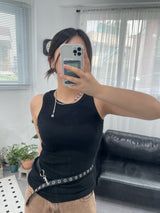 Red Wet Ball Chain Necklace