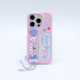 SUN CASE UNICON BEADS PINK