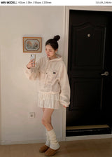 Mountain Big Pocket Fleece Loose Anorak (3color)