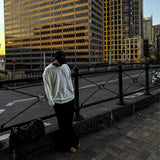 [HFORUS MADE]Forus Knitted pleats U - kneck long sleeves