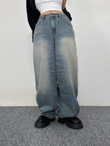 (UNISEX) WIDE OVERSIZED BALLOON LIGHT BLUE BOYFRIEND DENIM