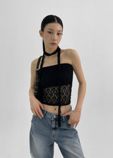 [MADE] Evelet SET - Lace tube top muffler