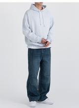 Authentic Relaxed Basic Hoodie White Melange