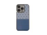 dotstripes blue  (silver glass)