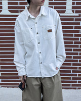 Drain Patch Work Shirt Jacket