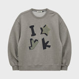 YK Check Applique Sweatshirt