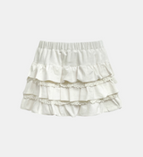 Lumiel Lace Frill Mini Skirt