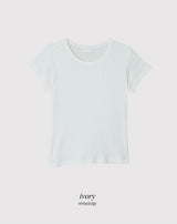 [SHOPPERMADE] アイレットスリムショートスリーブTシャツ (4color)
