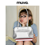 muva. French Knotted Underarm Bag, Genuine‑Leather Niche Premium‑Feel Women’s Shoulder Purse, New Arrival May 17