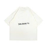 PEANUT STAIN - コケット リボン アイボリー オーバーサイズド Tシャツ