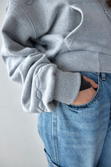 WESTERN BOLD STITCH HOODIE - MELANGE