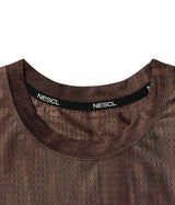 Air Vent Tie-Dye Racing Finger Watch-Hole Long Sleeve (Brown)