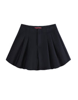 ルアバルーンフィットピンタックショートパンツ ネイビー
