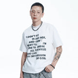 ウォッシュド クロップ レタリング ショート スリーブ - WHITE