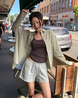 [ORIGINAL] Indie check oversized shirt