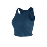 BLACK TAPE VOLUME BRA TOP - AQUA BLUE