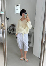 LIGHT SHIRRING JUMPER