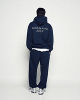 25FW ボーダーラインベーシックロゴフーディー ダークネイビー