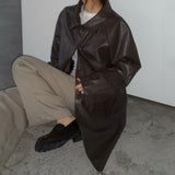 Faux Leather Jacket - 2colors