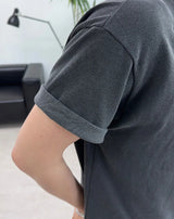フェルダー ダブル ヘンリーネック ショートスリーブ Tシャツ