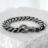 ss-ブラックラインLカーブブレスレット_13mm