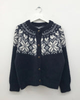Roselle Heart Snowflake Cardigan (2color)