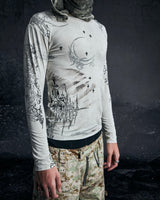 "ØNYX ワックス長袖Tシャツ"