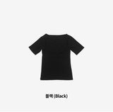 Riffen reverse slit T-shirt