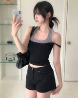 Flo Lace Layered Halter Sleeveless