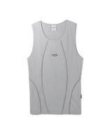 SYMBOL EDGE-CUT SLEEVELESS_GY