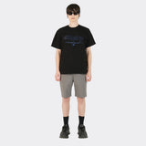 Ocean Metaverse Embroidery Short Sleeve T-shirts (Black)