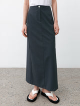 (SK-5022)ESSENTIAL TAS SET-UP LONG SKIRT
