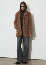 FAUX FUR SINGLE JACKET
