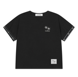 CILLIN STRIPE EYELET POINT HALF T (2Color)