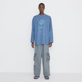 Into The Galaxy Pigment Long Sleeve T Light Blue