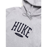 HUKE ロゴ グレー フード-T