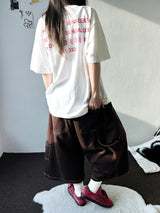 Ski Stitch Detail Carpenter Bermuda Shorts 5color