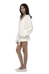 [ Pre-order ] ベーシックロゴローライズスウェットスカート White