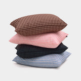 Dust-Free Gingham Check Pillowcase