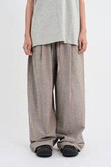 Border stripe summer pants