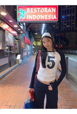 No.ナガーアンドラウンドロングスリーブTシャツ
