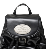 Nostalgia chubby Backpack Leather Black