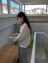 Hael Check Anorak Fleece Sweatshirt