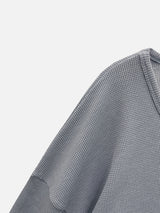 Module ベーシックワッフル Uniqlo ロングスリーブ 4C