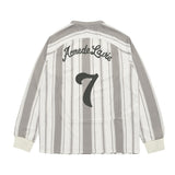 25SS STRIPE FOOTBALL JERSEY GRAY