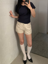 Nathan belt shorts